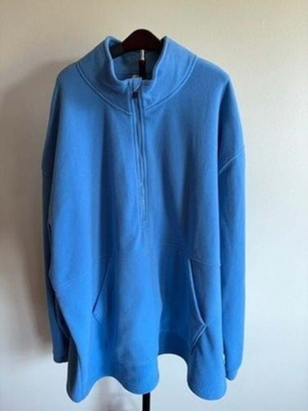 Xersion Sweatshirt Mens 3XL Blue Mock Neck Long Sleeve